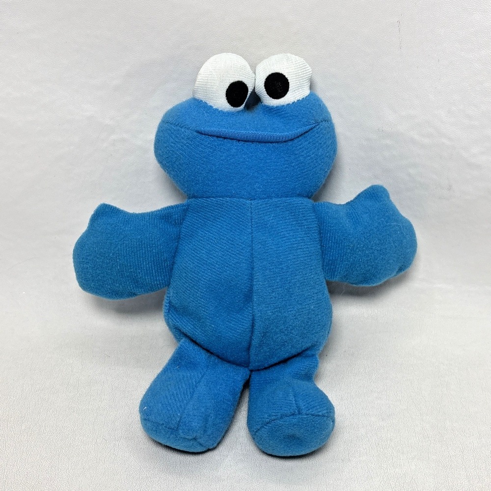 Sesame‎ Street Beans Cookie Monster  Plush Beanie Jim Henson Muppet Tyco 1990s